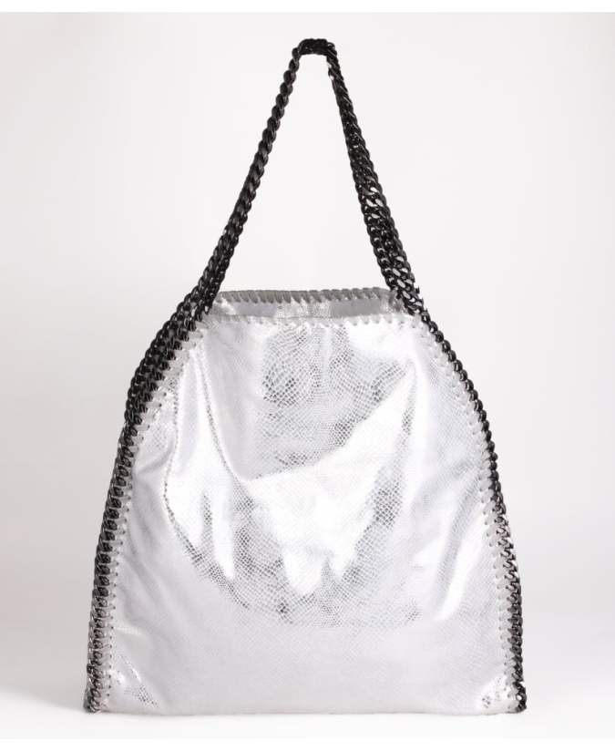 KRISP Metallic Snakeskin Chain Shoulder Bag