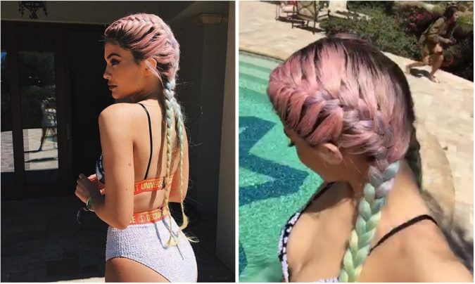Kylie Jenner at Coachella With Rainbow Braids - How to by Fashion Du Jour LDN
